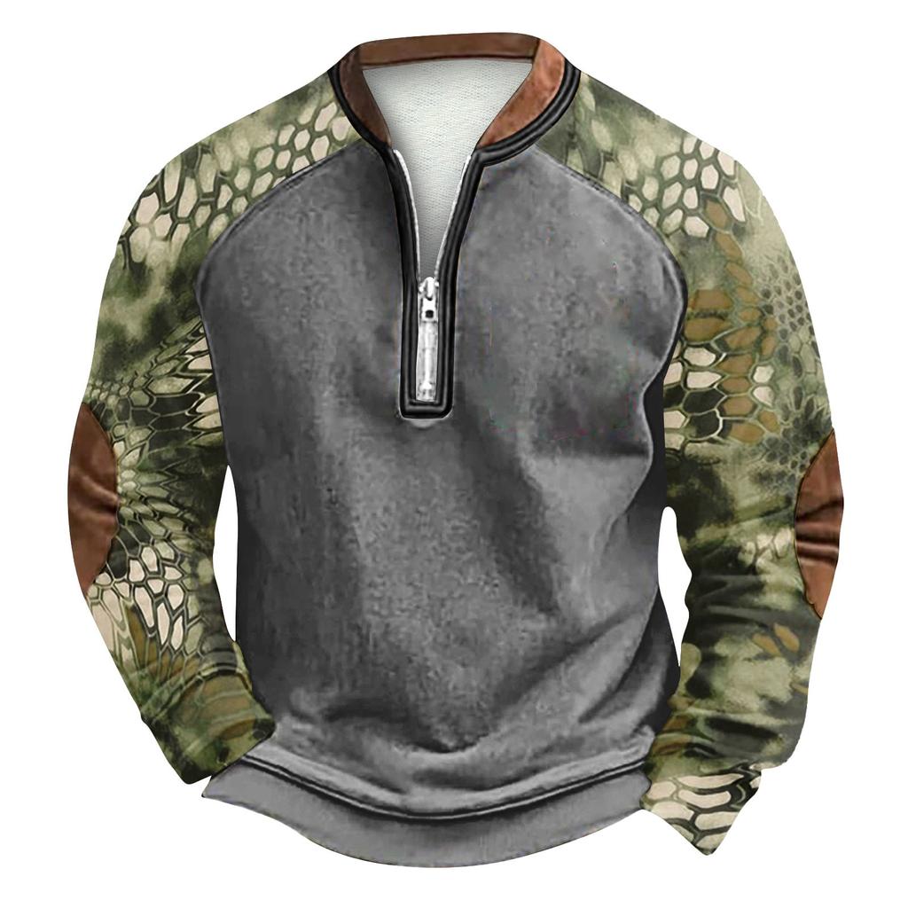 Herren Winter Sweatshirt mit Schnallenmuster
