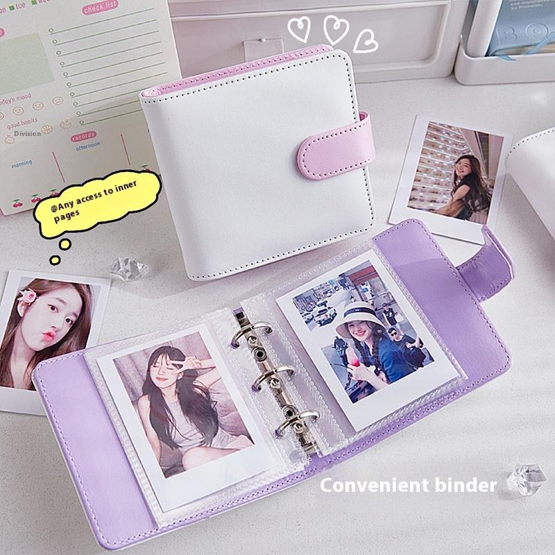 A5 Kpop Idol Photocards Holder PU Photo Album With 20pcs 3inches Sleeves Binder Collect Book For Photographs