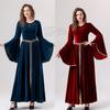 Halloween Parent-Child, Vintage Court Ball Trumpet Sleeve European Medieval Dress