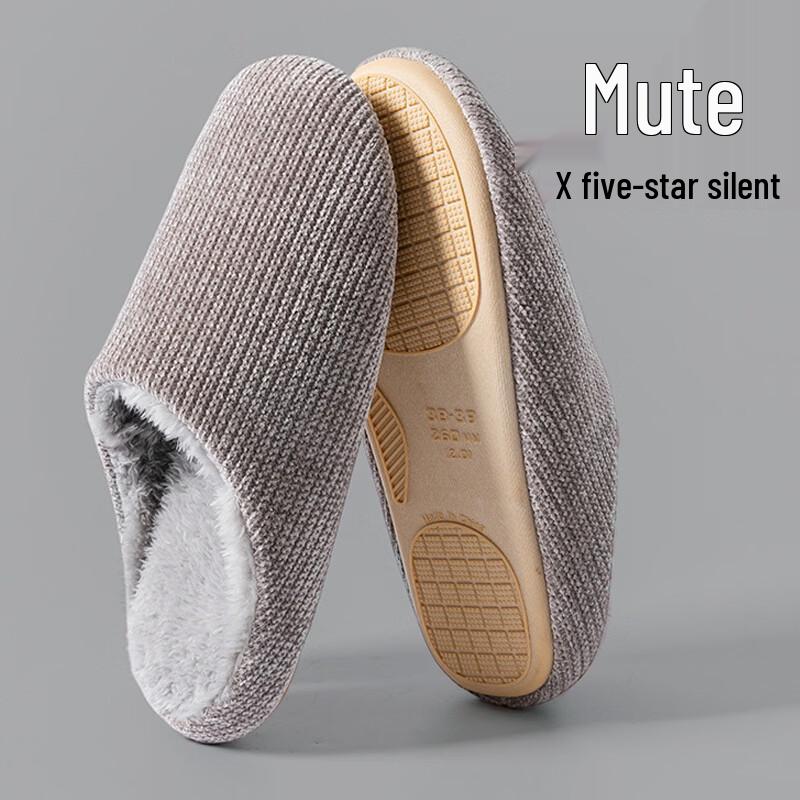 

Horned Pansy S111 Autumn/Winter Plush Lined Waterproof Slippers 44/45