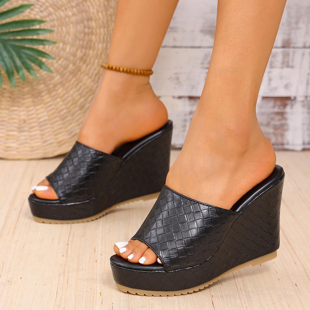 Mote Sommer Dame Kilesandaler Platform Høyhæl Mote Åpen Tå Dame Fritidssko Komfortable Kampanje Trender Flip Flops