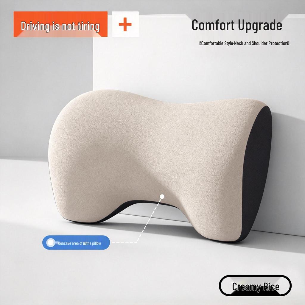 Compatible Headrest Neck Pillow & Lumbar Support Cushion for Lantu FREE, Taishan, Zhiyin, and Zhuiguang L Cars.