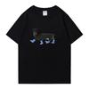 HOT SALE Funny Dachshund Print Soft Cotton Short Sleeve T-shirt Men Women Round Neck Oversized T-shirt Four Season Clothing