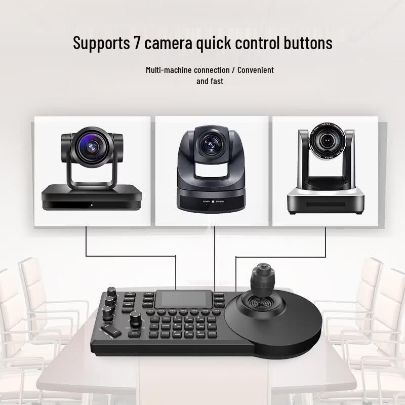 SHENGHUASHITONG 3.7-inch Video Conference PTZ Camera Control Keyboard (CN version)