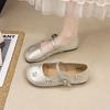2025 New Korean Version Flat-soled Single Shoes Women's Versatile Casual Mary Jane Shoes Breathable Butterfly Soft-soled Grandma Shoes Tide