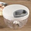 500/900ml Mini Garlic Chopper Clear Useful Spices Meat Garlic Chopper