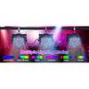 Datewink 2/4PCS Flat Par Lights 36LEDs RGB Stage Lighting Effect DMX512 Control For DJ Disco Church Wedding Party Club Christmas