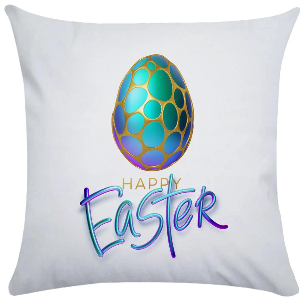 Home Decoration Easter Pillowcase Cute Rabbit Egg Print Pillowcase Living Room Sofa Cushion Cover Bedroom Room Decoration