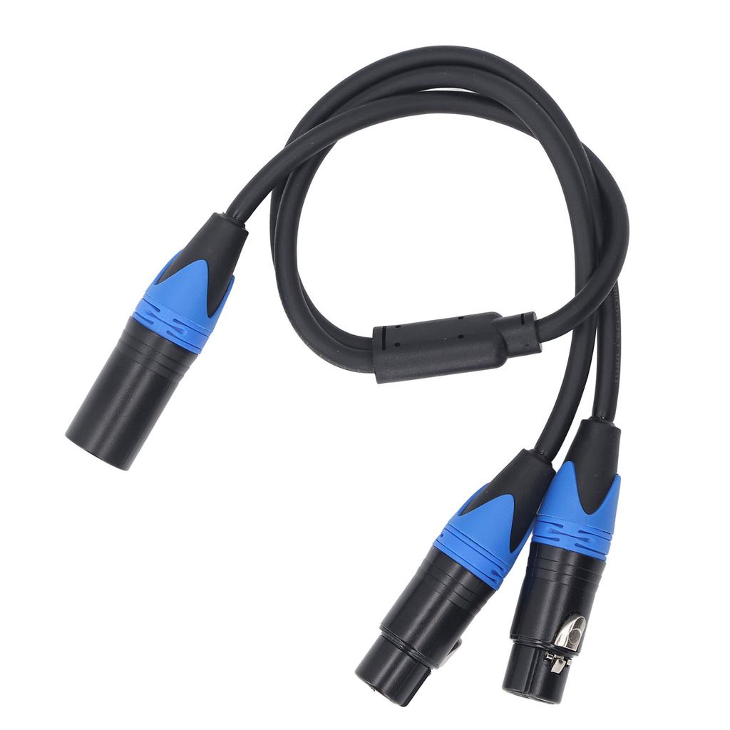 Microphone Y Splitter Cable 3 Pin Dual XLR Female to 3 Pin Male XLR Cable Anti Interference Hi Fi Sound Quality for