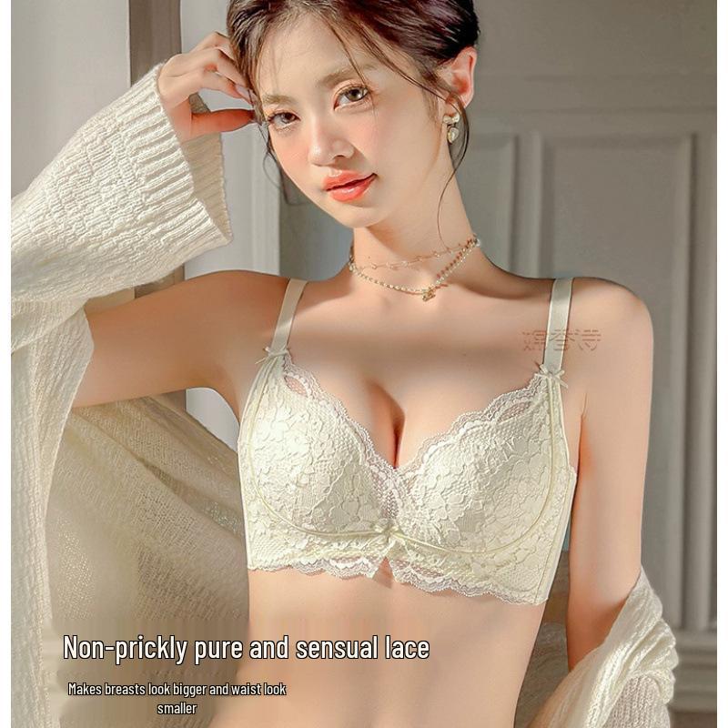 

Кружевной бюстгальтер для маленькой груди с боковой поддержкой и регулируемым комфортом, предотвращающий обвисание 70=32 (AB Cup)