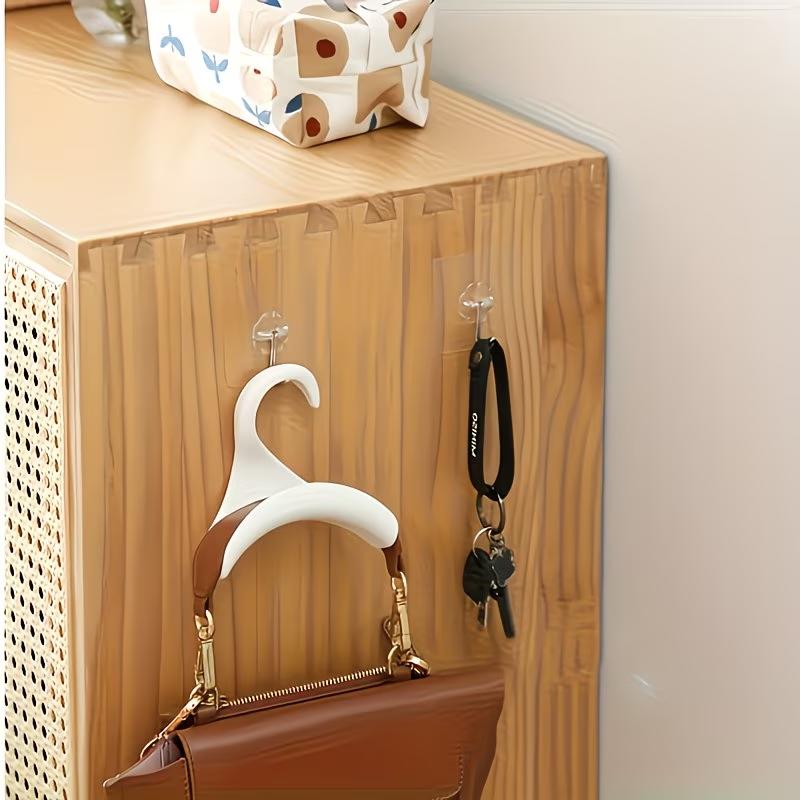 Purse Hanger Hook Acrylic White Bag Tie Handbag Belt Hanger Closet Organizer Storage Handbags Tote Holder for Storing Handbags