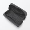 MUJI Wrinkle Nylon Dark Size 15 x 9 x 84473920 Wide-Opening Pouch, Gray, M, Approx. 4.5 cm,