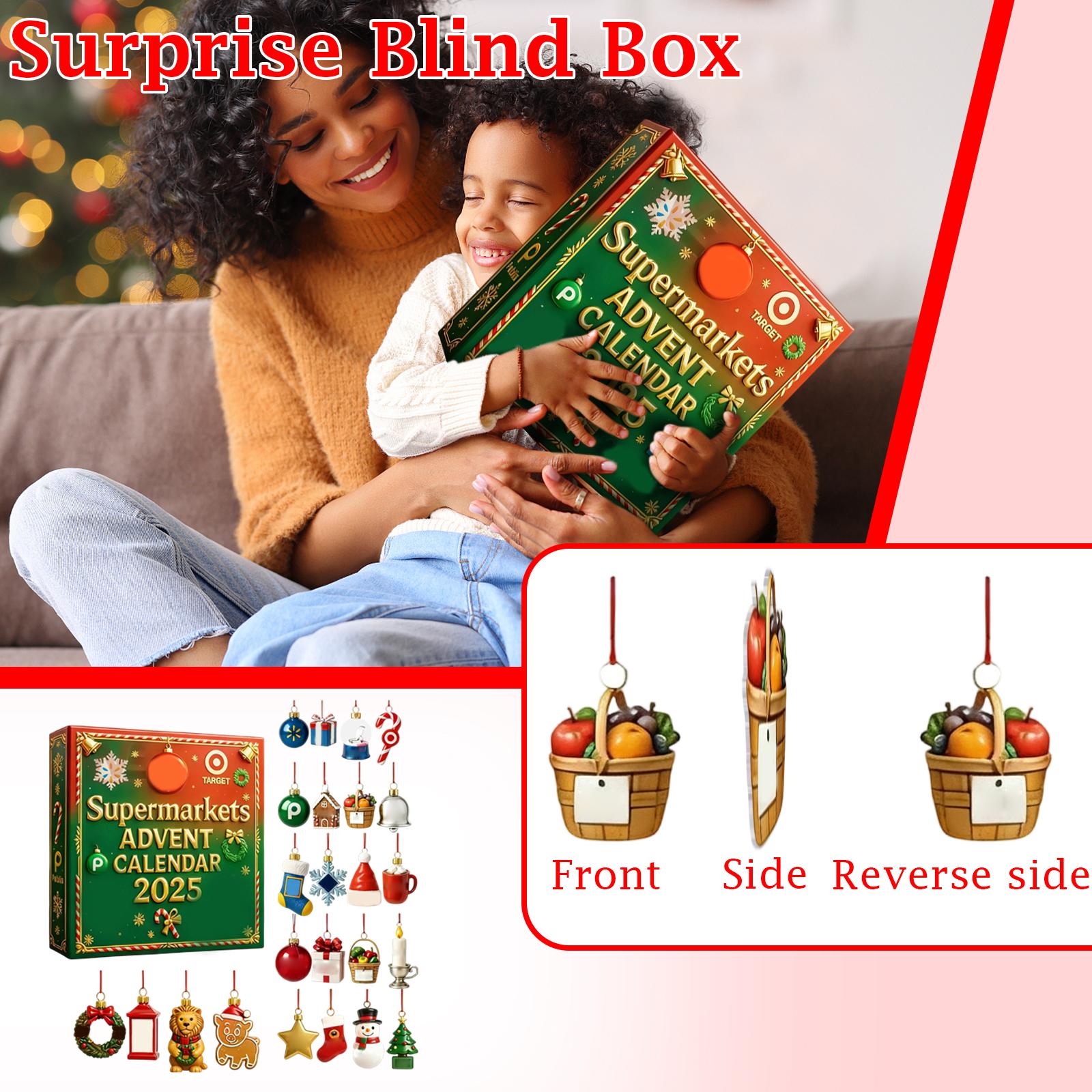 

2D 24PC Popular Cute New Christmas Tree Decoration Acrylic Pendant One Size