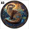 Non-Toxic Animal Cat Jigsaw Puzzles For Kids Wooden Puzzle Memory Game To Play In Family 3D Wood Puzzle Montessori Toy