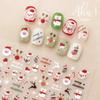 Christmas Sticker Nail Decal Winter Snowflake Cartoon Santa Bird New Year Nail Design Decoration for Kids Women