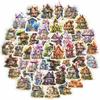 10/30/50pcs Retro Flower House Aesthetic Stickers Cute Decals DIY Motorcycle Guitar Notebook Waterproof PVC Sticker Fun for Toy