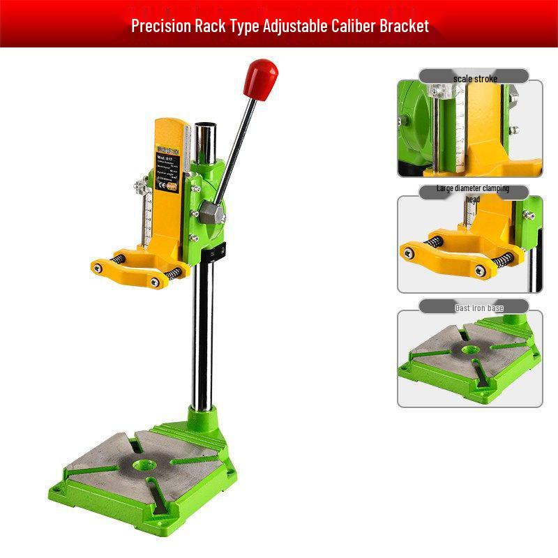 Multi-Function Electric Drill Stand: Convert Hand Drill To Bench Drill for Household Use