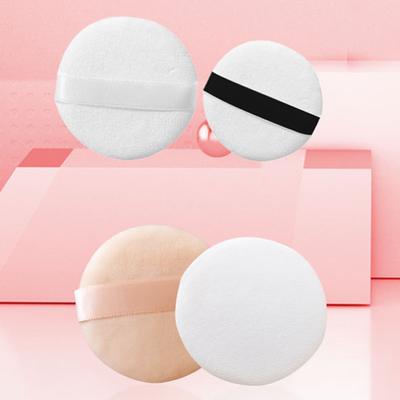 Esponja de Maquillaje Redonda Profesional de Terciopelo de Cristal Portátil Suave Esponja para Base de Maquillaje Herramienta de Belleza