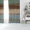 2pcs- Multi-color Artificial Wood Board Polyester Curtains, Bathroom, Bedroom, Living Room, and Family Room Decorative Curtains