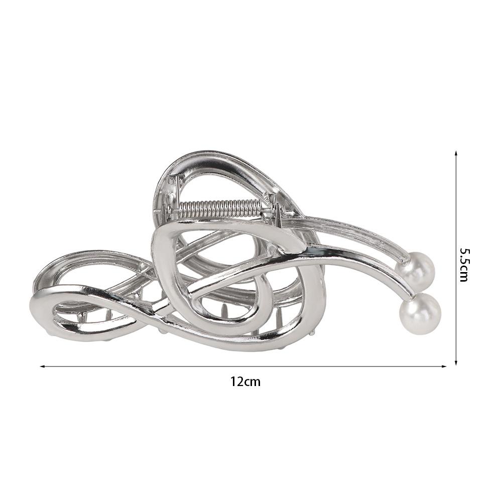 Pearl Treble Clef Hair Clip Zinc Zinc Zinc Alloy Music Note Hair Claw Retro   Makeup Hair Clips