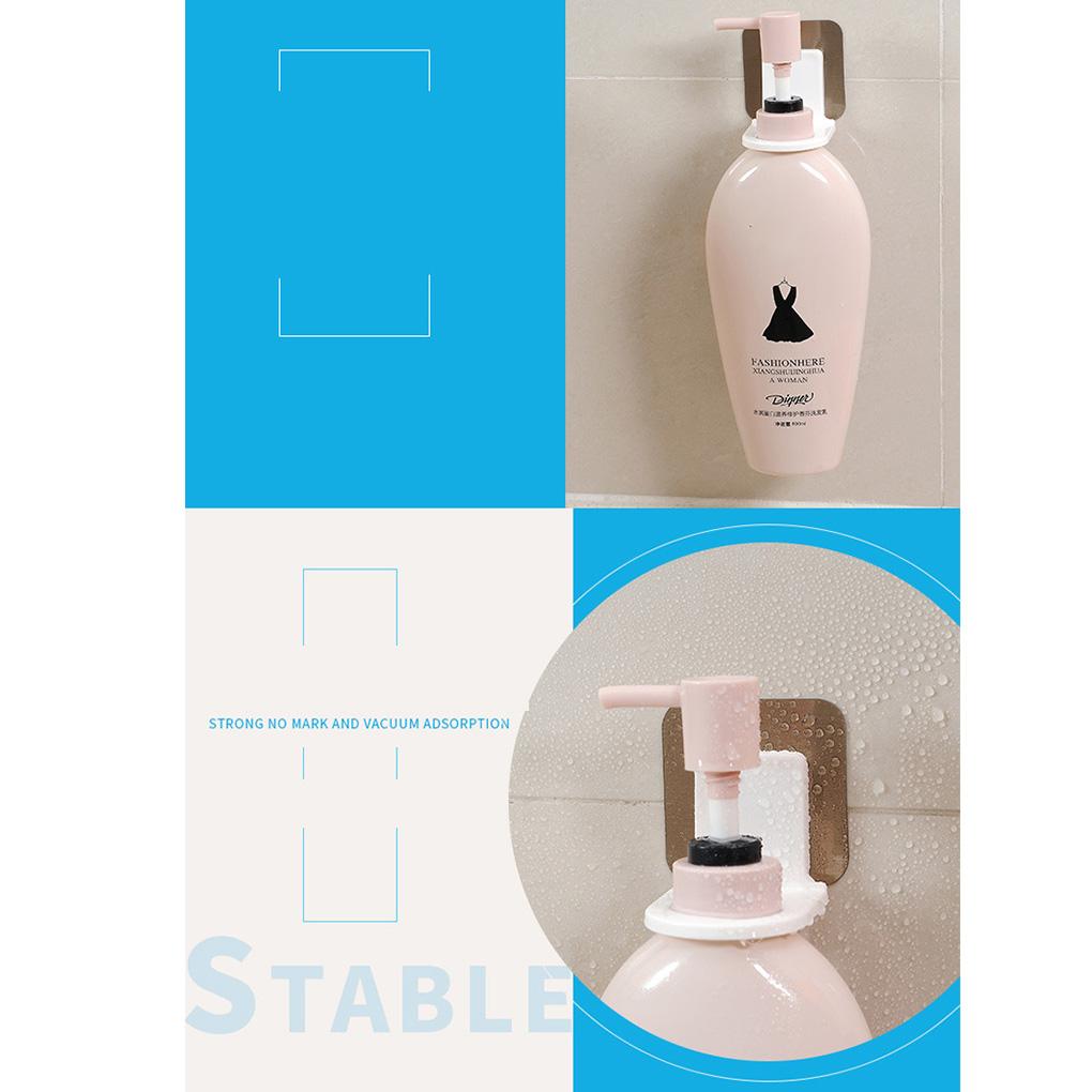 Shower Gel Bottle Hook Bathroom Self-adhesive Organizer Bracket Shampoo Waterproof Wall Mounted Holder Liquid Hanger