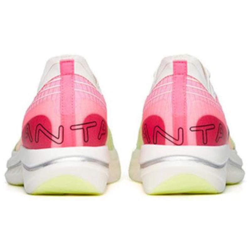 Anta C202 GT Cushioning Anti-Slip Wear-Resistant Breathable Lightweight Rebound Low-Top Running Shoes Women's Green Red Sneakers 122225589S-1