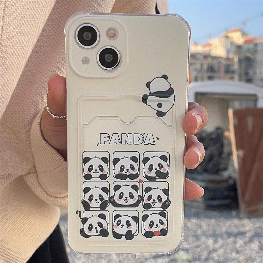 

Чехол Red Panda Apple Skateboard для iPhone 11/12/12 Pro Max с отделением для карт для женщин. 13 Pro