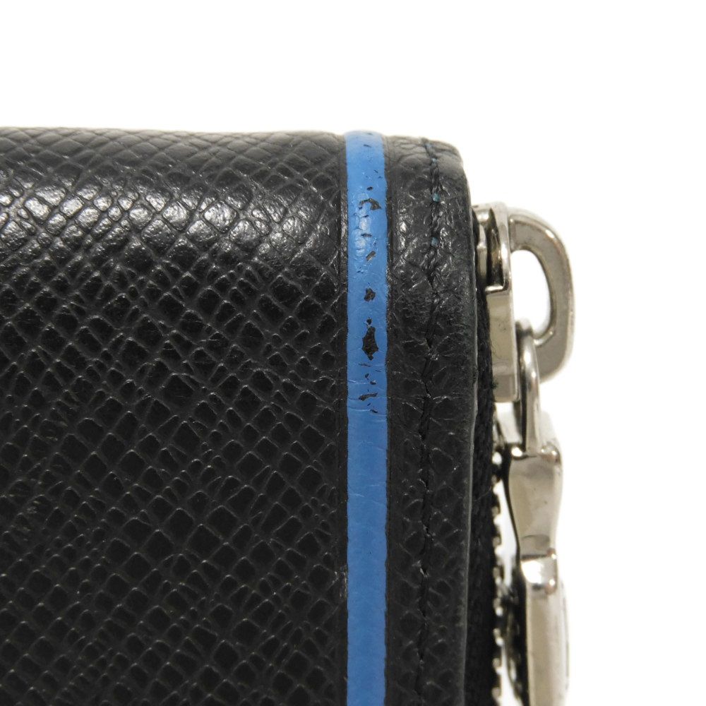 Used 12564 Zippy Wallet Vertical M30070 7940 New Zip Around Black Blue Taiga Noir Men's from Japan AUTHENTIC