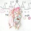 Creative Baby Milestone Photo Blanket – Posing Prop with Number Background for Photography