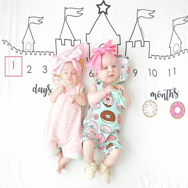 Creative Baby Milestone Photo Blanket – Posing Prop with Number Background for Photography