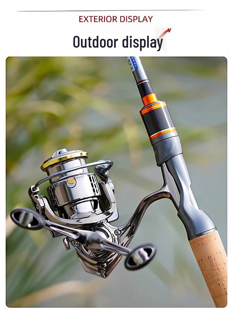 All-Metal Spinning Reel with Slanted Line Cup for Long-Cast Smooth Lure, Sea, and Rock Fishing.