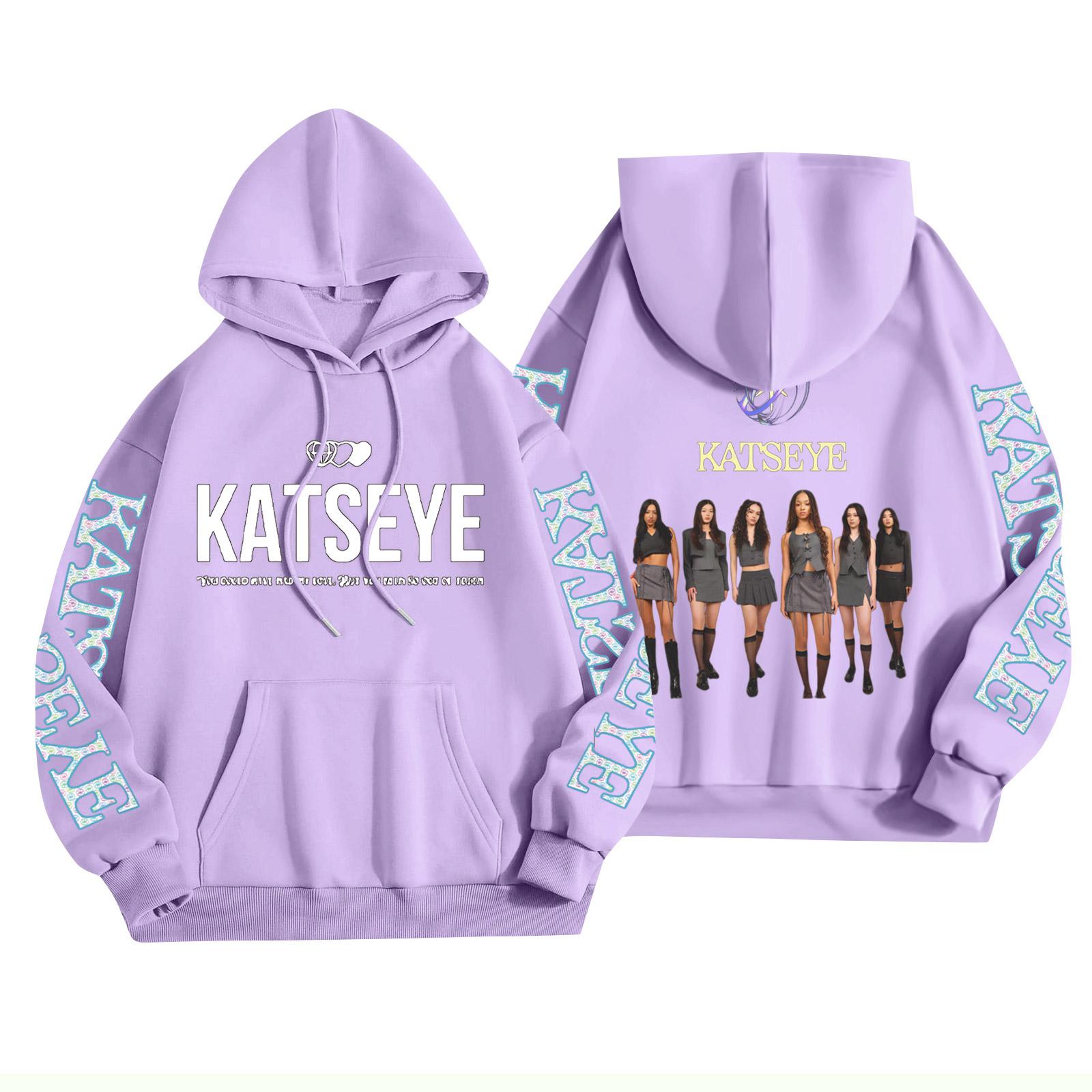 Унисекс Модный Легкий Пуловер с Длинным Рукавом и Карманами Толстовка с Принтом S фиолетовый 1830₽