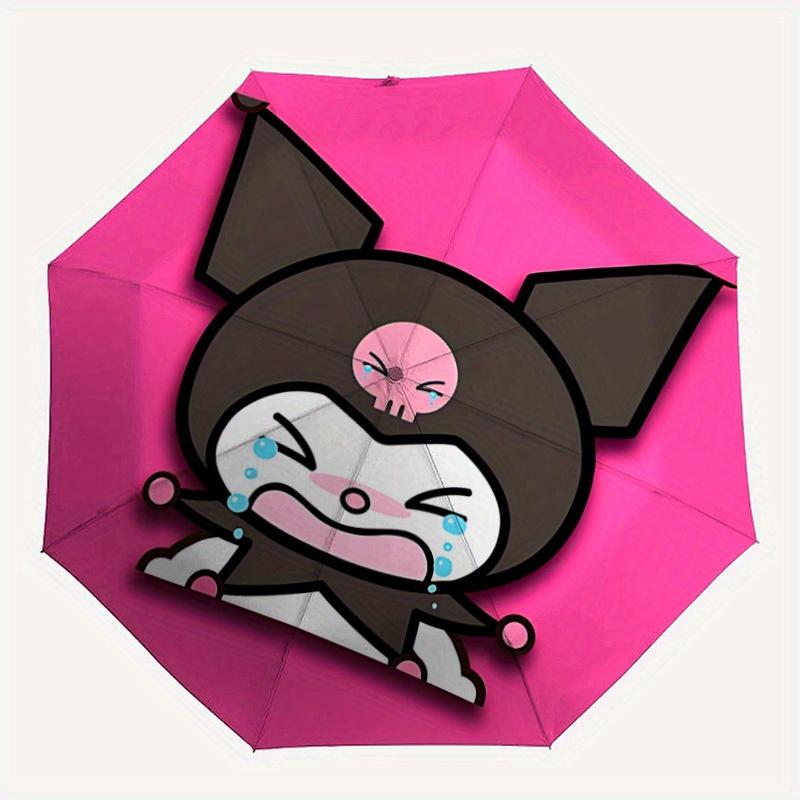 

1pc Kuromi Automatic Umbrella 8-Bone Design Compact Gear for Outdoor Travel, Perfect Gift for Friends or Family yy280828189