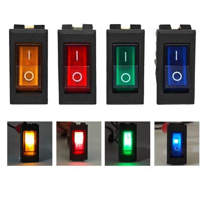 3 Pcs On/Off Switch, Latching Button LED 12V Red Off-Road