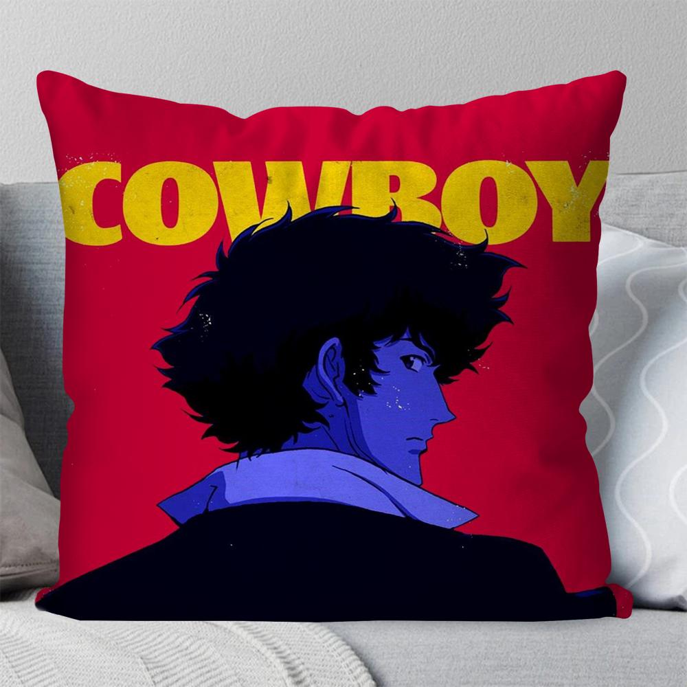 Animation C-Cowboy B-Bebop Spike Pillow Case Square Pillow Bedroom Sofa Leisure Comfort CushionLiving Room Home Decoration 40X40