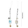 Christmas Tree Pendant Phone Chain Strap Star Charm Keychain Phone Lanyard Acrylic Keyring Bag Ornament Party Jewelry
