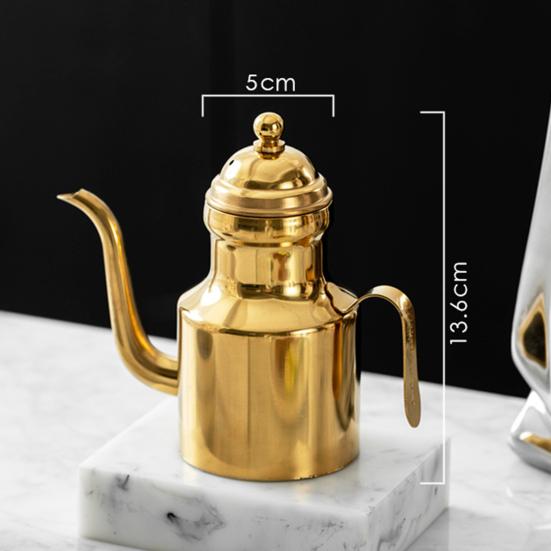 Nerezový dávkovač oleje Nepropustná láhev na olej bez odkapávání pro olivový olej ocet Kuchyňská nádoba na skladování oleje