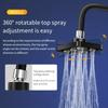 360° Rotating Top Spray Shower Head Wall-Mounted Shower Replacement Bath Shower Head  Home