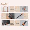 Spin Mop Set with 6 Reusable Mop Heads Microfiber Mop Heads 360 Degree Rotation Stainless Steel Handle Floor Cleaning System