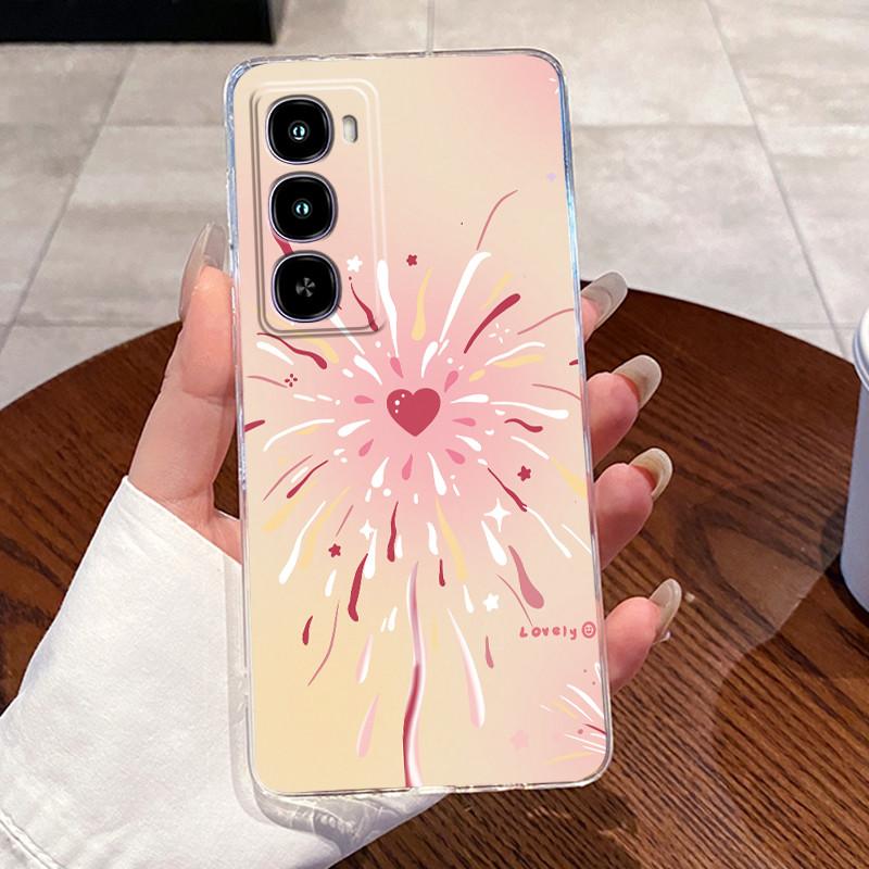 Casing For Itel City 100 / Itel C671L Phone Case Clear Soft TPU Silicone Back Cover Aesthetic Fashion Cute Cat Astronaut Cases