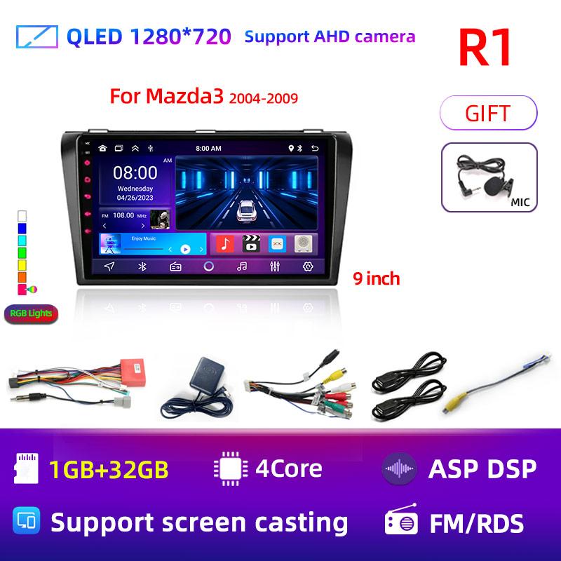 Core Android 13 Carplay for Mazda 3 2004 2005 2006 2007 2008 2009 Car Radio with BOSE Multimedia Player 2 Din Stereo GPS DVD