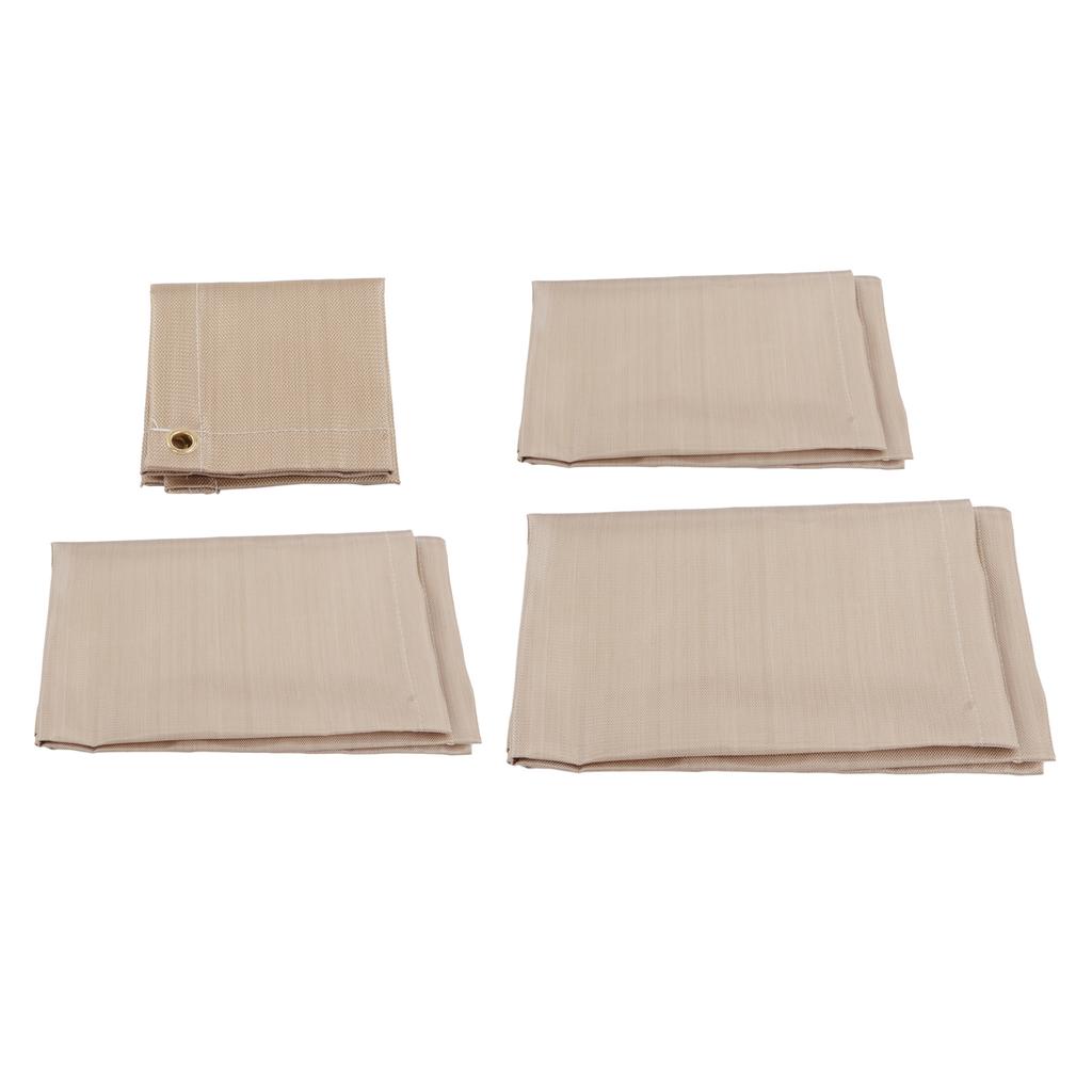 Fireproof Mat Fiberglass High Temperature Resistant Fire Pit Mat Outdoor Accessories for Barbecue Ca