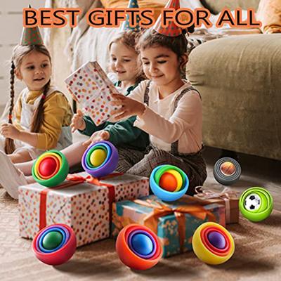 Piłeczka Fidget Spinner ADHD Autyzm Redukcja Stresu Zabawka na Palec Spinner 3D Piłka Zabawki Sensoryczne dla Dzieci Dorosłych Upominki na Imprezę Prezenty