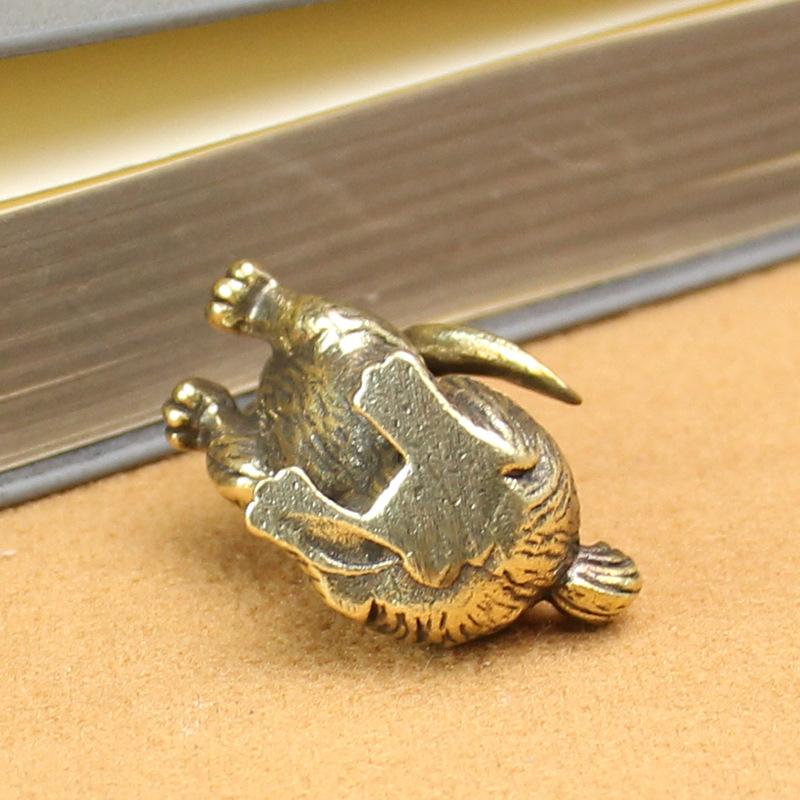 Brass Keychain, Small Animal Pendant, Hanging Decoration, Car Keychain