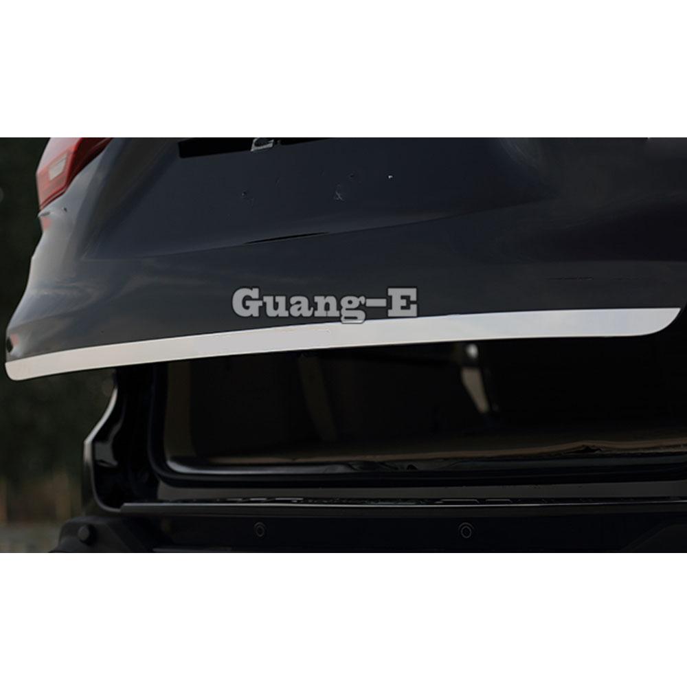 For Toyota Highlander 2015 2016-2017 2018 2019 2020 Cover Stainless Steel Rear Door Bottom Tailgate Frame Plate Trim Lamp Trunk