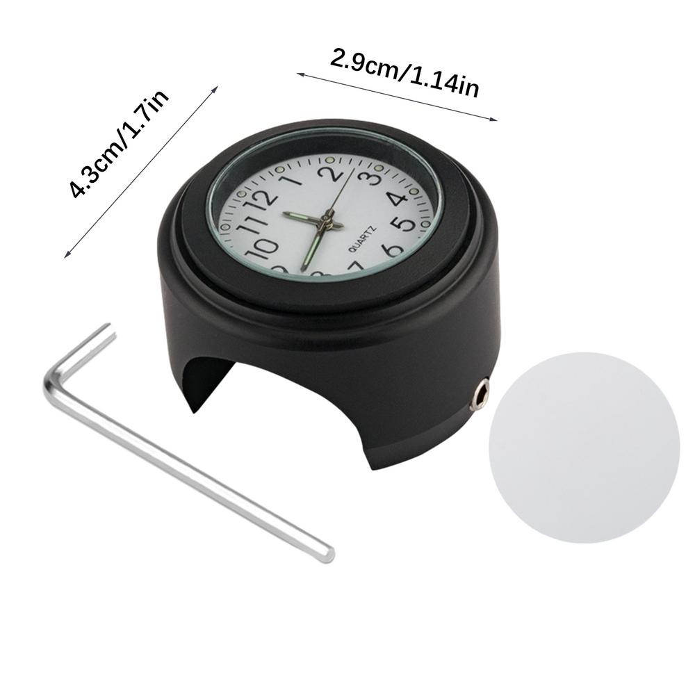 Misuratore di temperatura preciso con orologio impermeabile che si illumina al buio e antiscivolo, adatto per manubri da 22-25,4 mm