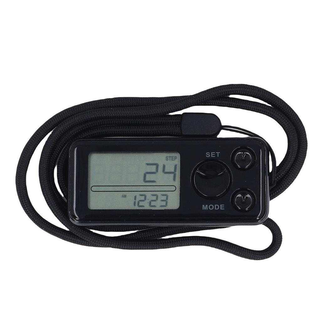3D Schrittzähler zum Gehen LCD Hintergrundbeleuchtung Einfacher Schrittzähler Kalorienzähler mit Clip und Riemen 7