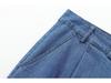 Women's Early Autumn Denim Set: Turn-Down Collar Tie-Waist Shirt & Draping Wide-Leg Pants