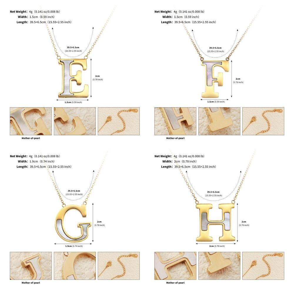 English Letter English Letter Necklace Combination Name Couple Clavicle Chain  Unisex