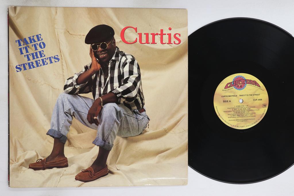 LP Record CURTIS MAYFIELD  Take It To The Streets CUR2008 CURTOM 1990 US SoulFunk Used
